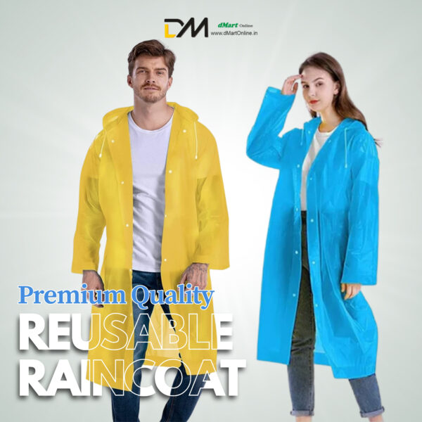 Resuable Raincoat Premium Quality Set of 1pc from DMart Online - Image 5