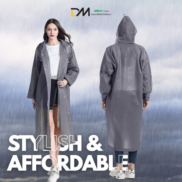 Resuable Raincoat Premium Quality Set of 1pc from DMart Online - Image 7